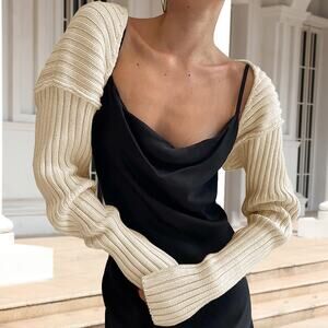 Cropped Knit Bolero Cardigan